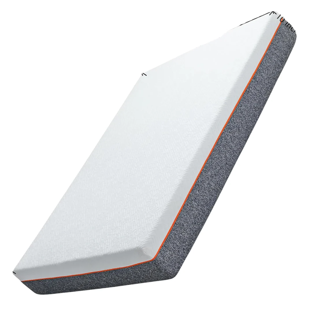 10" Cooling Gel Fiberglass Free Breathable Mattress