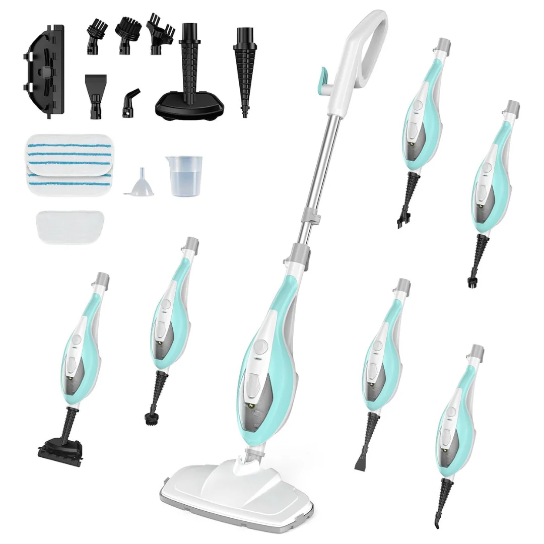 10-in-1 1550W Detachable Handheld Steam Mop Cleaner