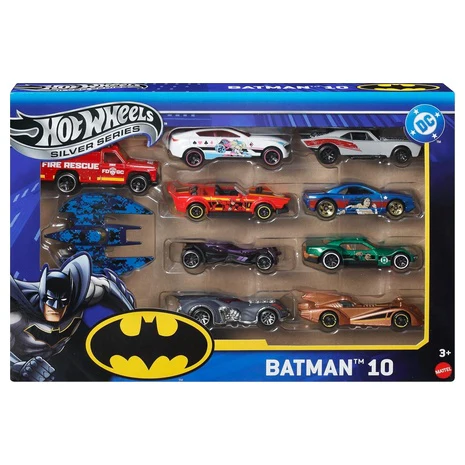 10-Pack Hot Wheels Batman Die-Cast Cars