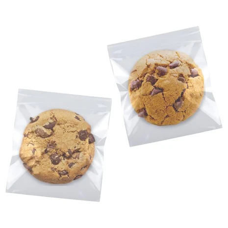 100 Clear Self-Adhesive Cellophane Cookie Bags (5x6)