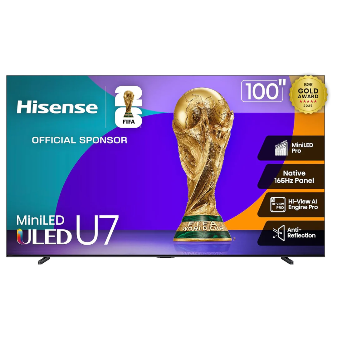 100" Hisense Class U7 4K Ultra HDR Smart Mini-LED ULED Google TV
