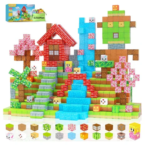 100 Magnetic Building Blocks