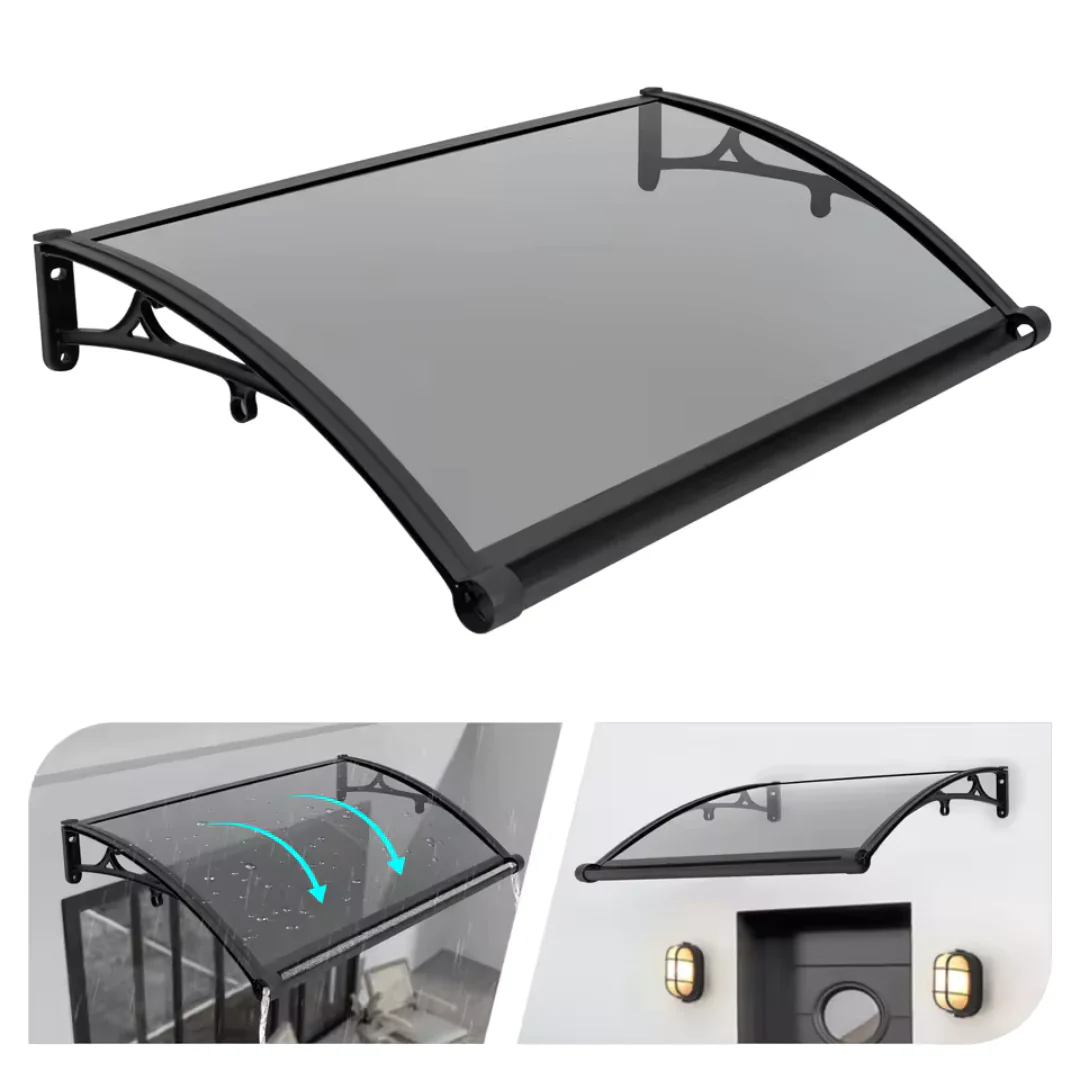 102 x 62 x 15cm Wall Mount Window Door Awning Canopy