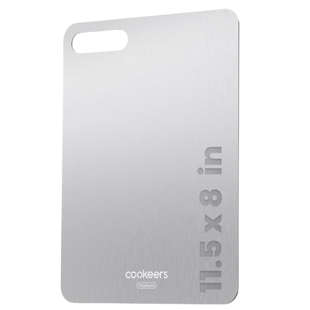 11.5" x 8" Double-Sided Pure Titanium Cutting Board