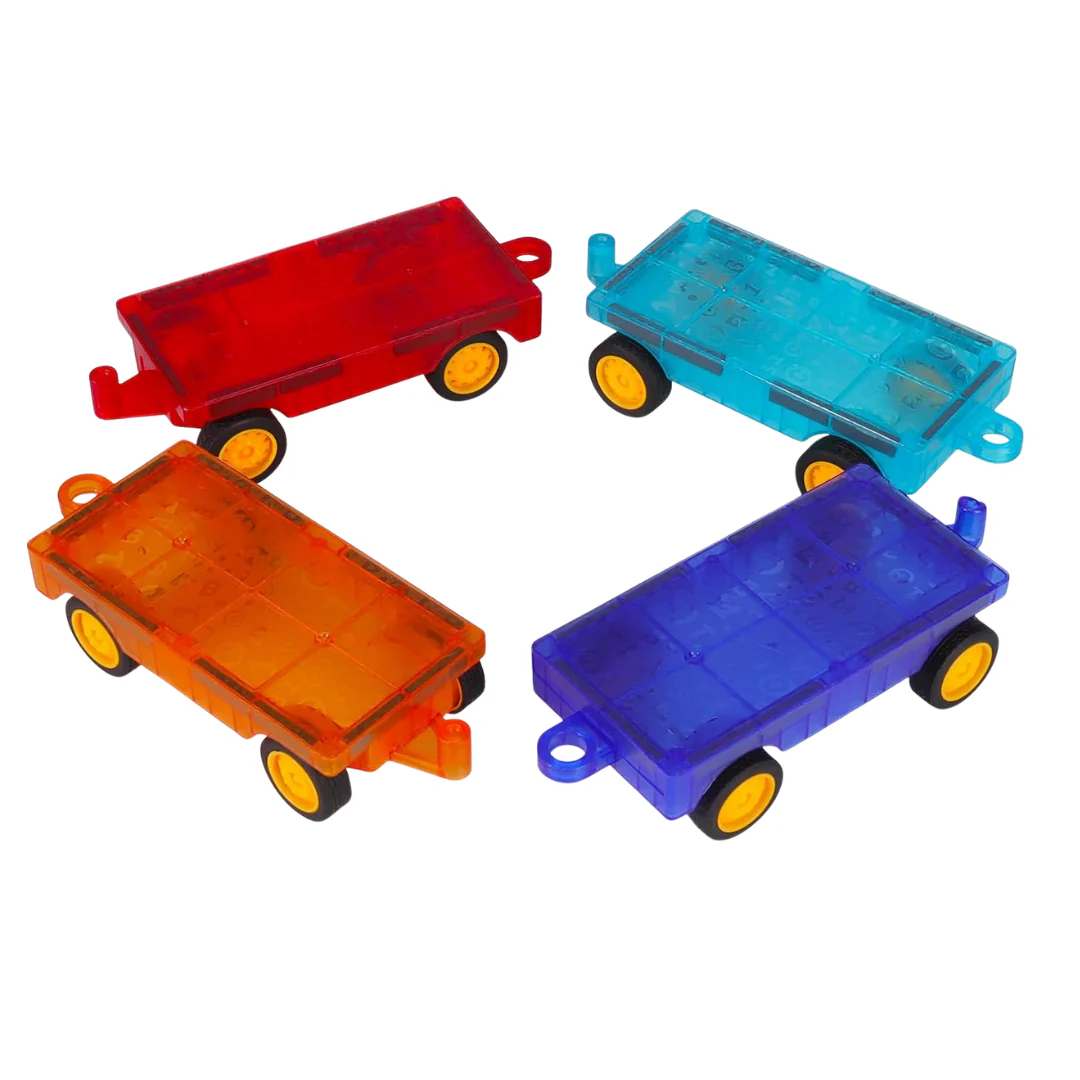 ShowyLive 4 Piece Car Truck Construction Kit Toy Set