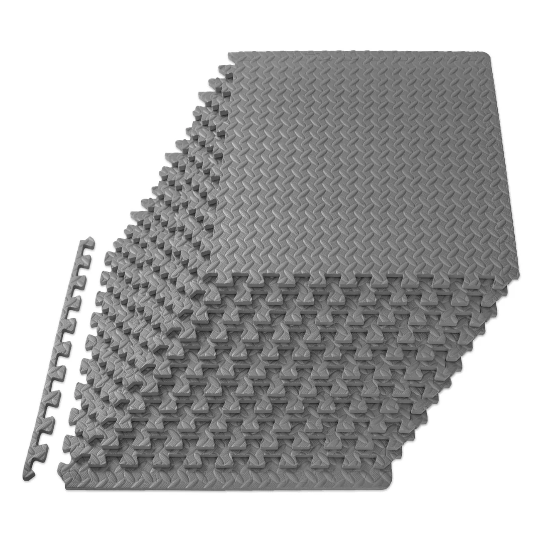 12-Count 24" x 24" x 0.5" ProsourceFit Exercise Puzzle Mat