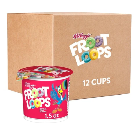 12 Cups Kellogg’s Froot Loops Breakfast Cereal