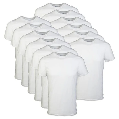 12 Gildan Men's Crew T-Shirts (Small & Medium)