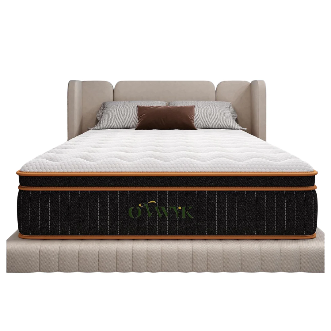 12'' Memory Foam & Pocket Spring Hybrid Mattress King Size Bed