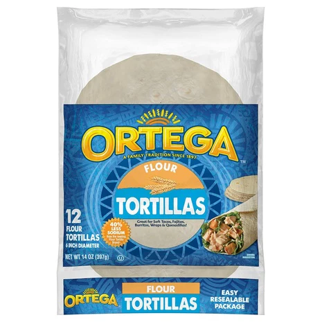 12 Ortega Flour Tortillas