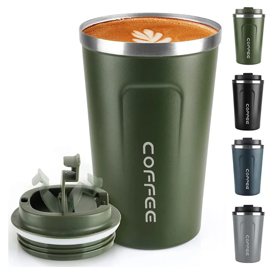 12-Oz Stainless Steel Insulated Coffee Mug