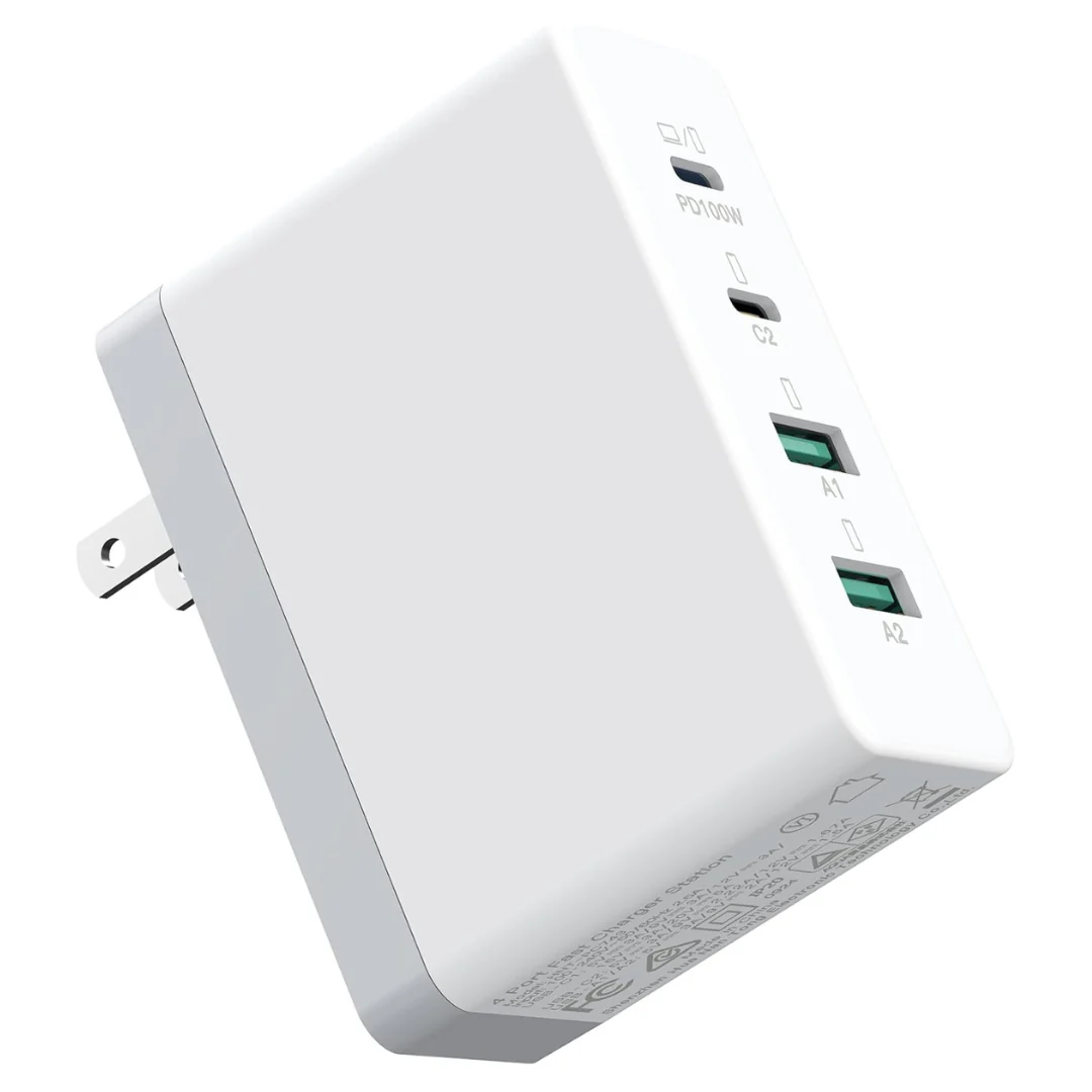 120W GaN 4-Port USB C Charger Block