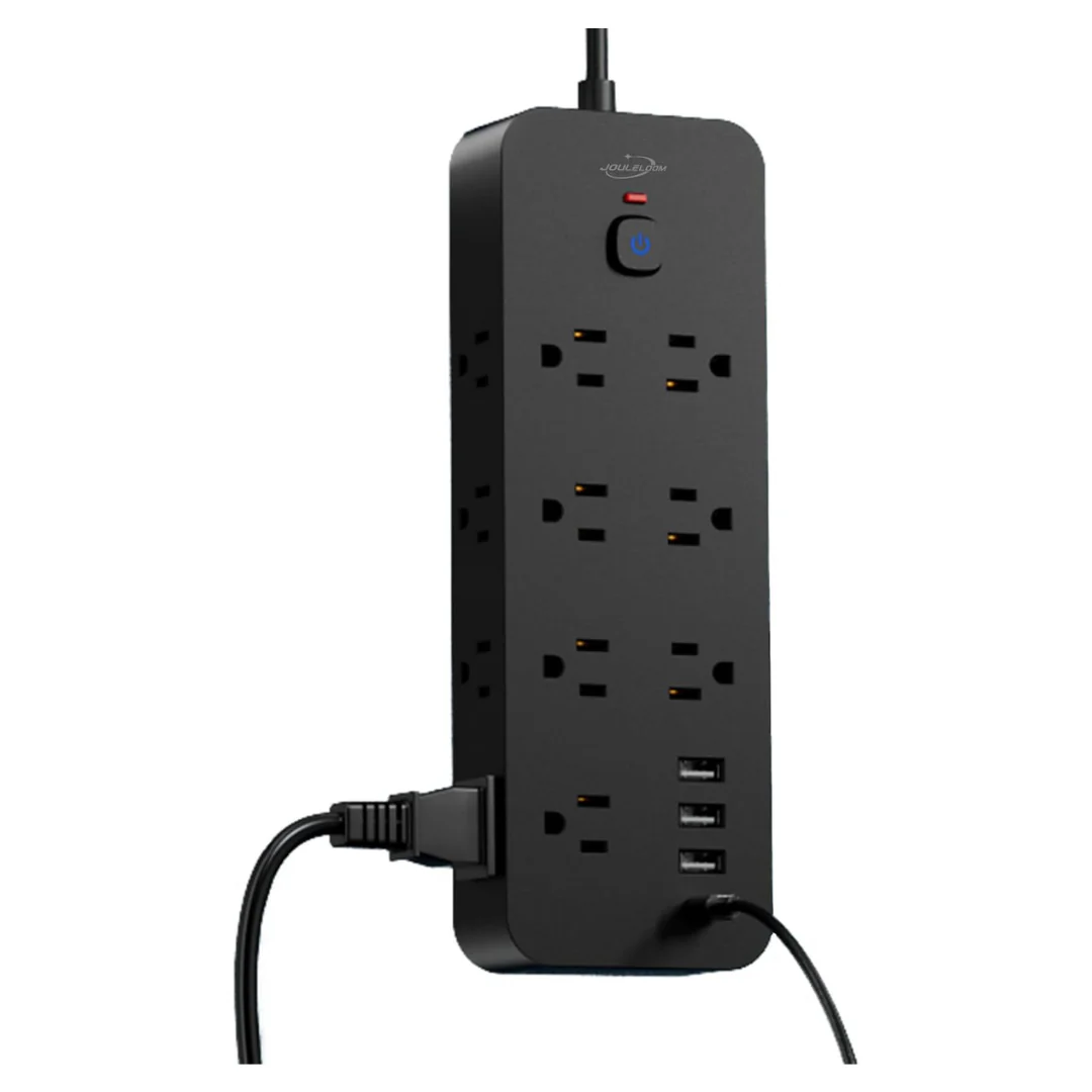 14-Outlets Surge Protector Power Strip w/ 4-USB Ports & 5' Cord (Various)