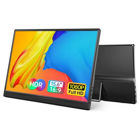15.6" Slim Portable FHD Monitor with Kickstand