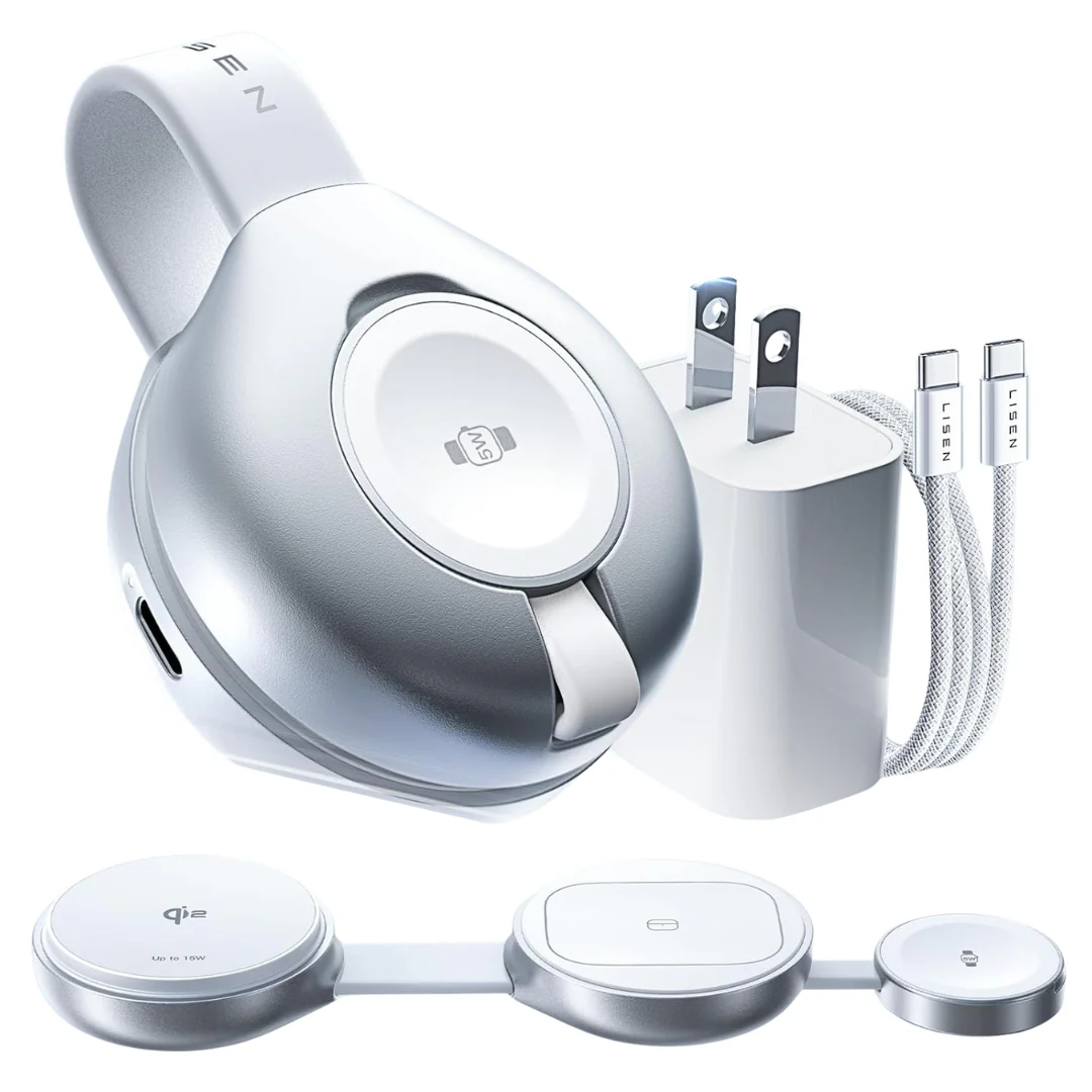 15W Qi2 MagSafe 3-in-1 Wireless Charging Station