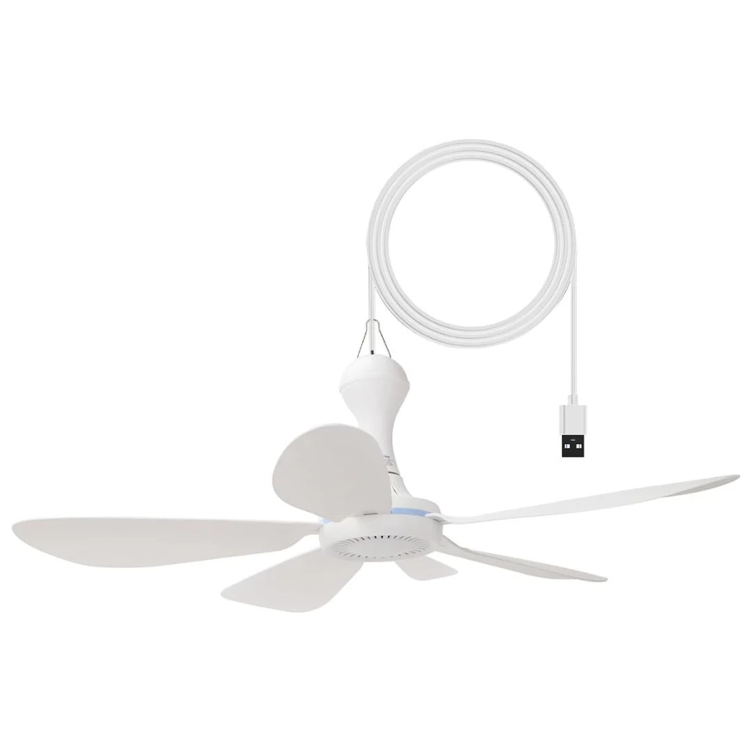 16.5" Detachable Blades 5V USB Portable Ceiling Fan