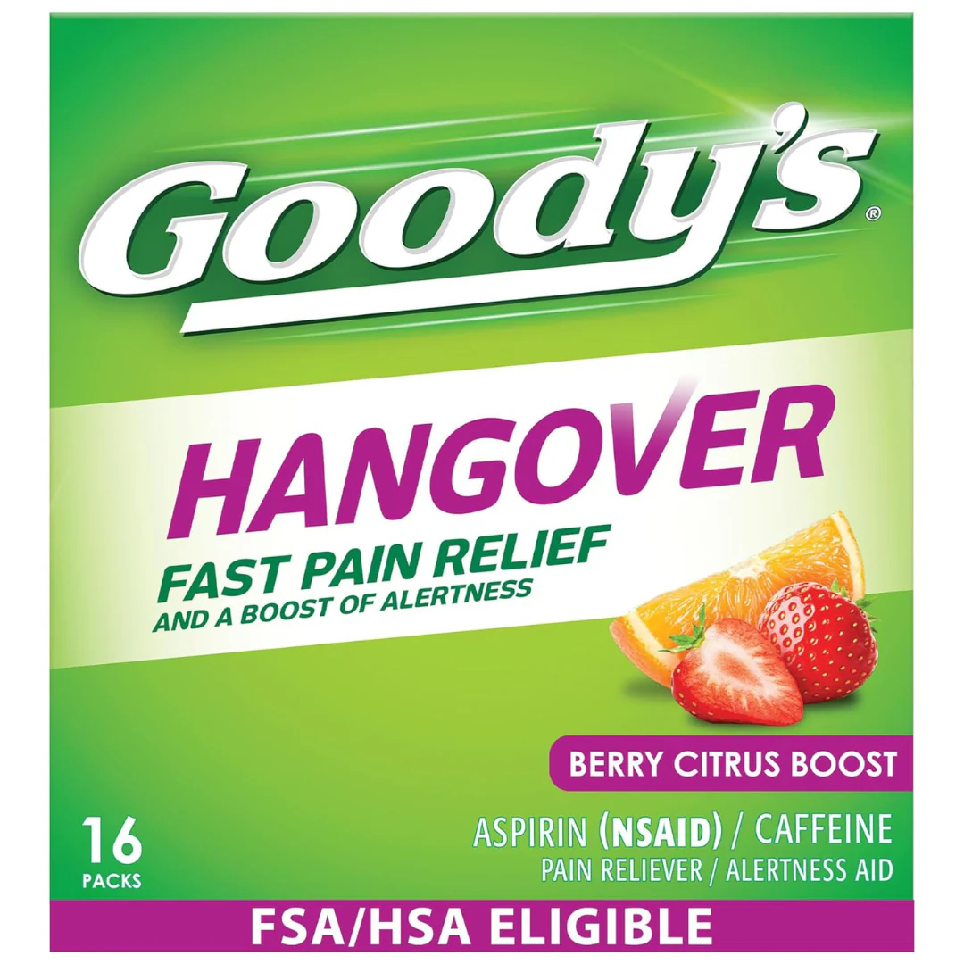 16-Count Goody's Hangover Powders For Fast Pain Relief
