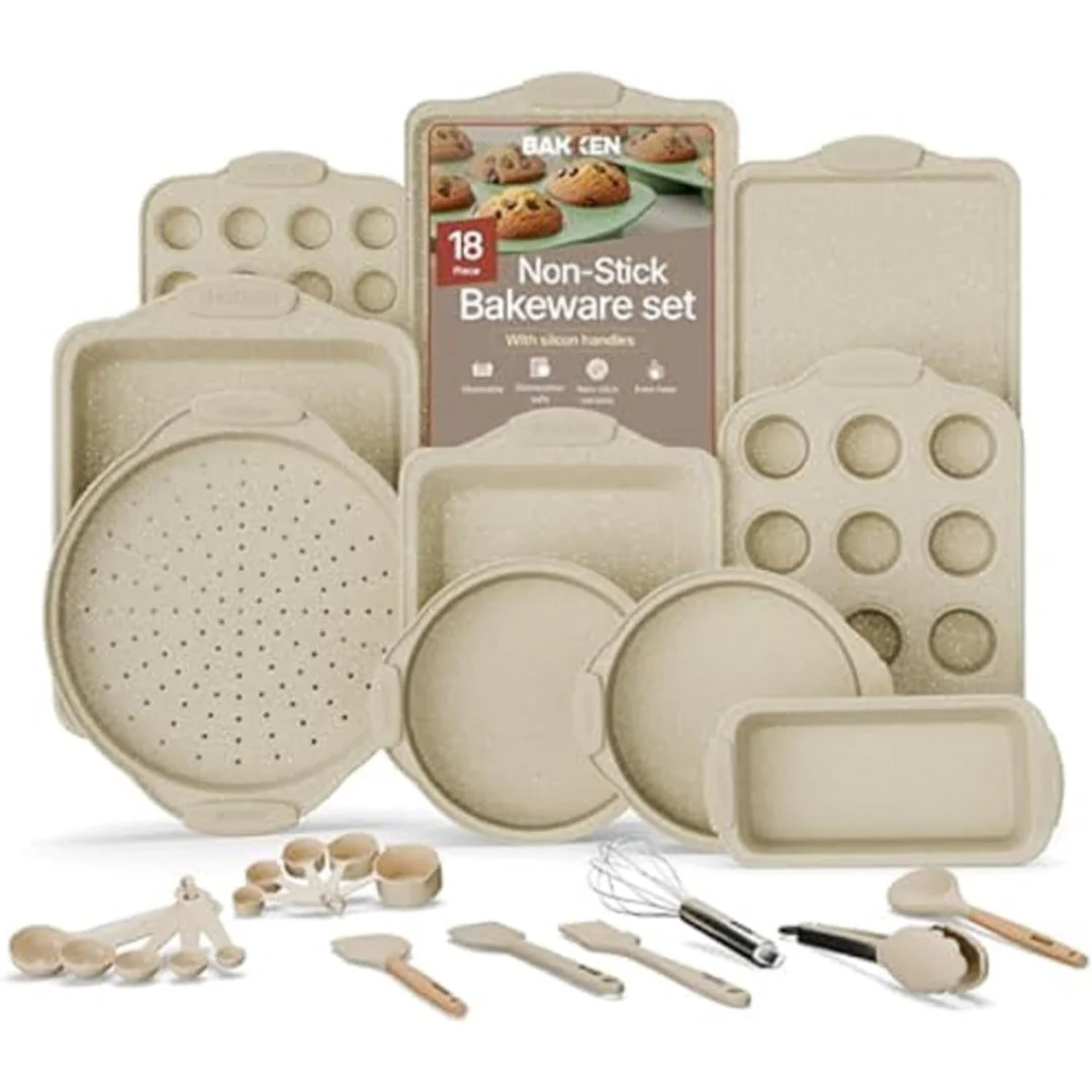 18-Piece Deluxe Nonstick Carbon Steel Bakeware Set