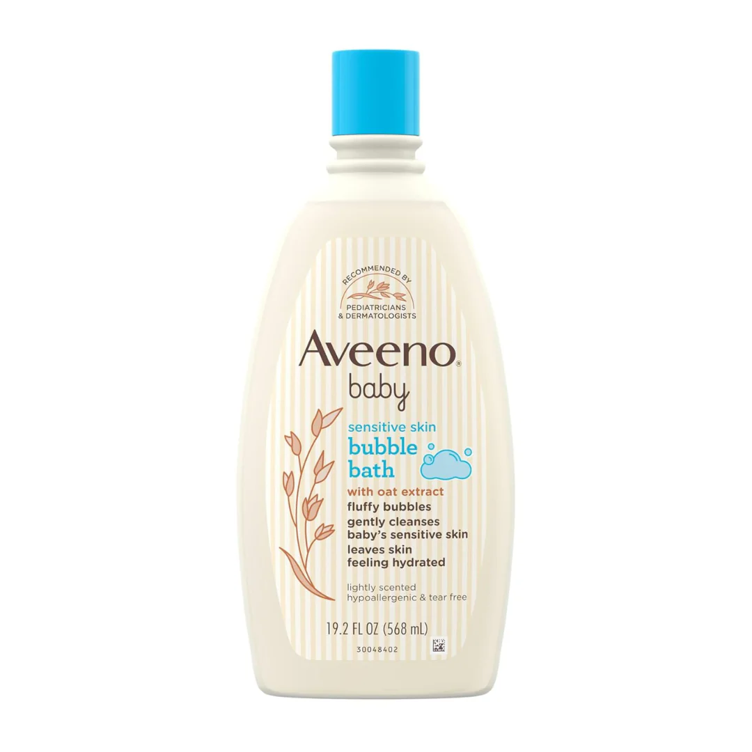 19.2-Oz Aveeno Baby Sensitive Skin Bubble Bath With Oat Extract