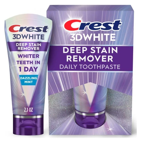2.1oz DWhite Brilliance Deep Stain Remover Dazzling Mint Toothpaste