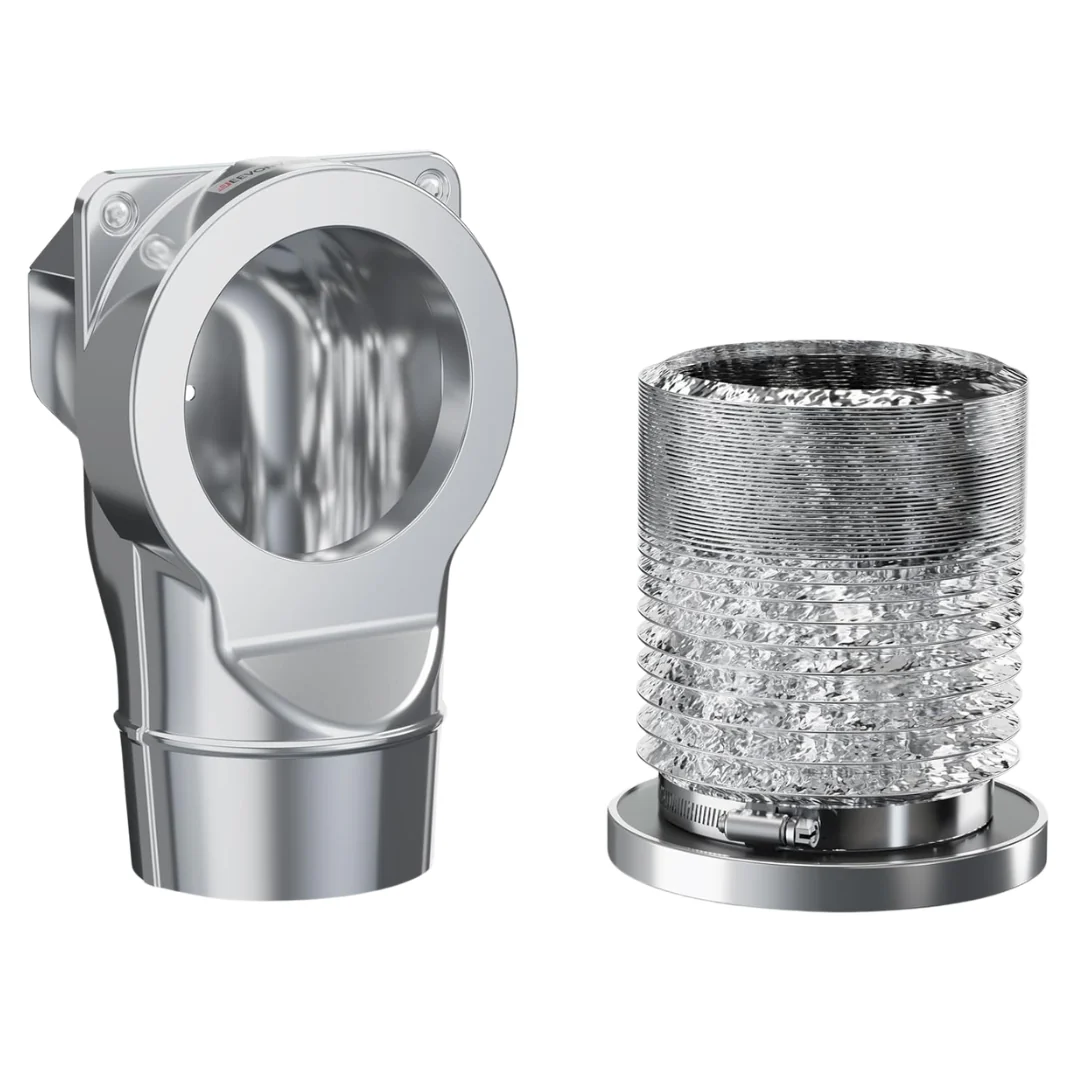 2.6 Feet Magnetic Coupling DV90 Airtight Seal Dryer Vent Connector Kit