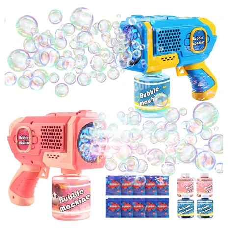 2 Automatic Light Up Bubble Gun Blasters