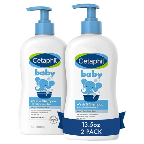 2 Bottles Cetaphil Baby Wash & Shampoo