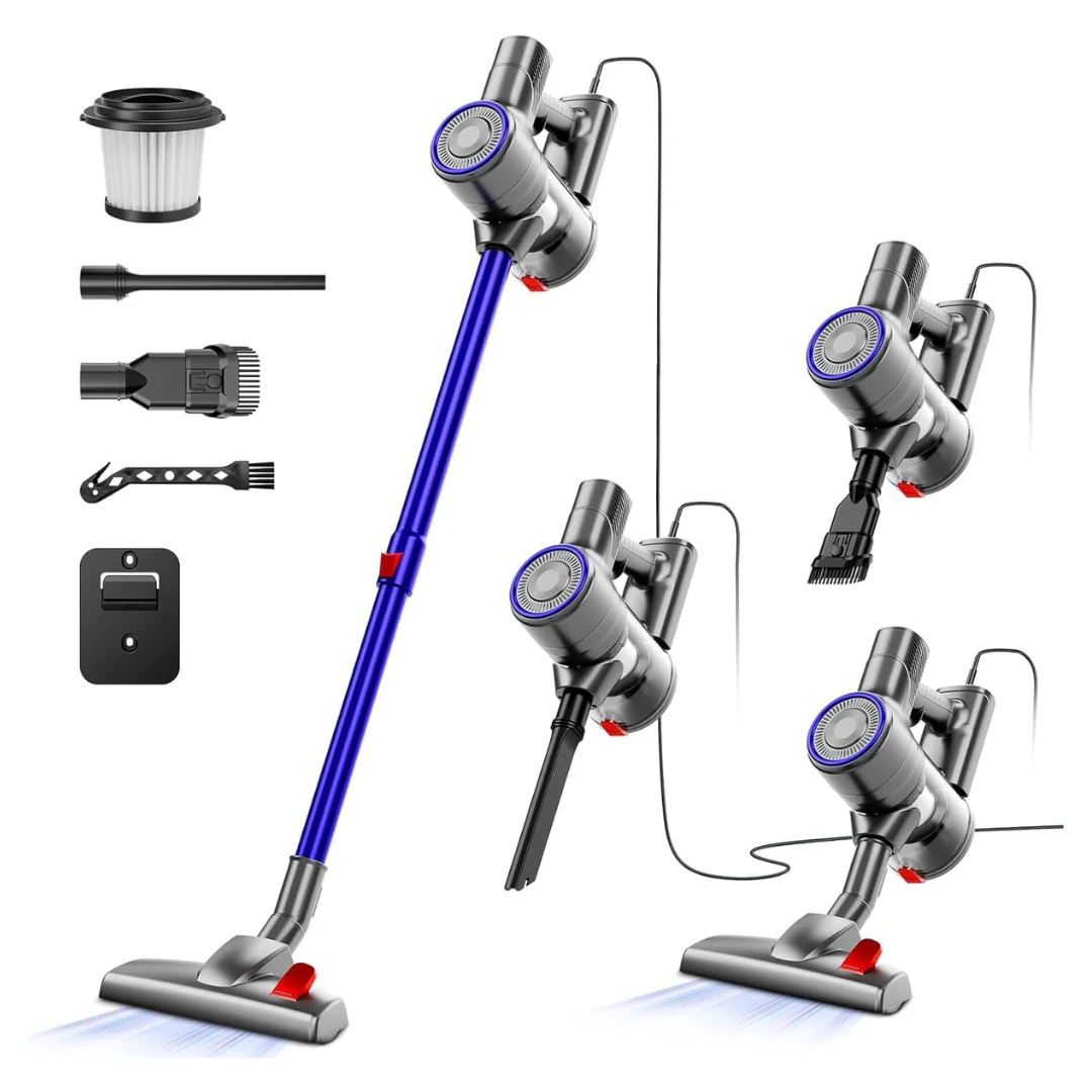 2-In-1 25Kpa Suction Power Corded Stick Vacuum Cleaner