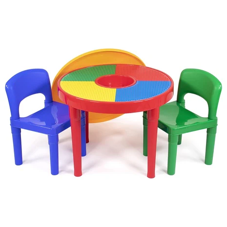 2-in-1 Building Block Tabletop with Chairs