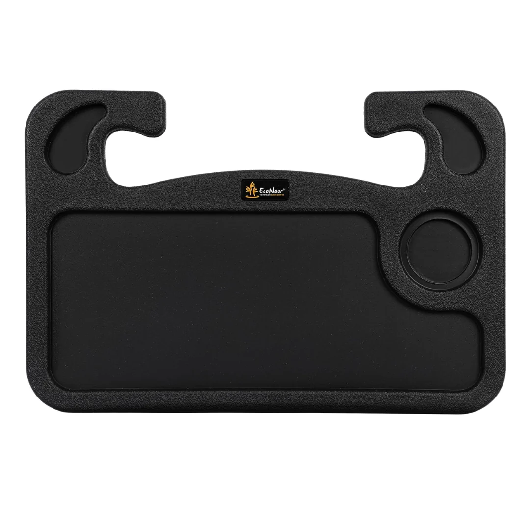 2 In 1 Car Steering Wheel Desk Drinks Holder Tray