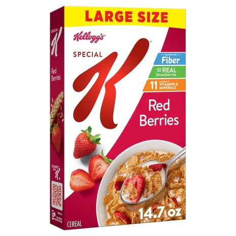 2 Large Size Boxes Kellogg’s Special K Red Berries Cereal