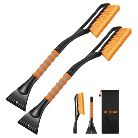 2-Pack 27″ Snow Brush & Ice Scraper