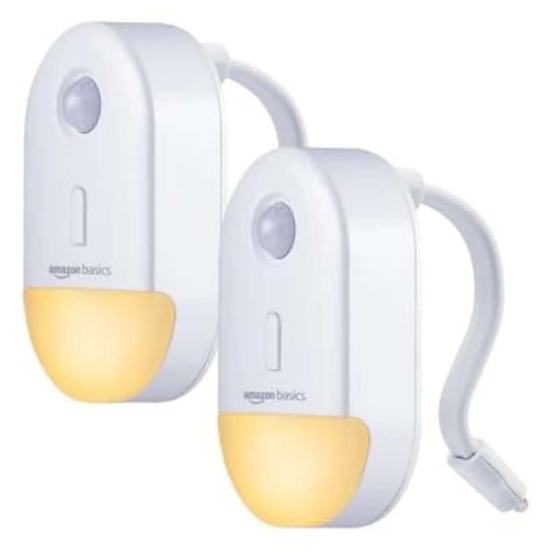 2-Pack Amazon Basics Color Changing LED Toilet Bowl Motion Sensor Light