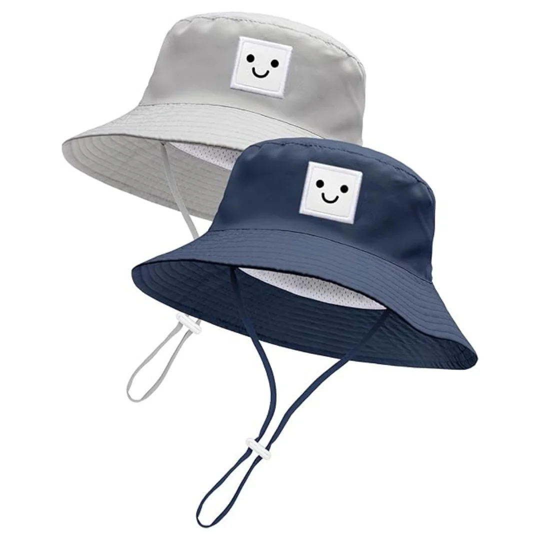 2-Pack Baby Summer UPF 50+ Sun Protection Beach Hat