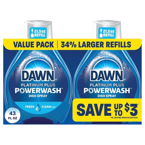 2-Pack Dawn Powerwash Dish Spray Refills (21.5oz)