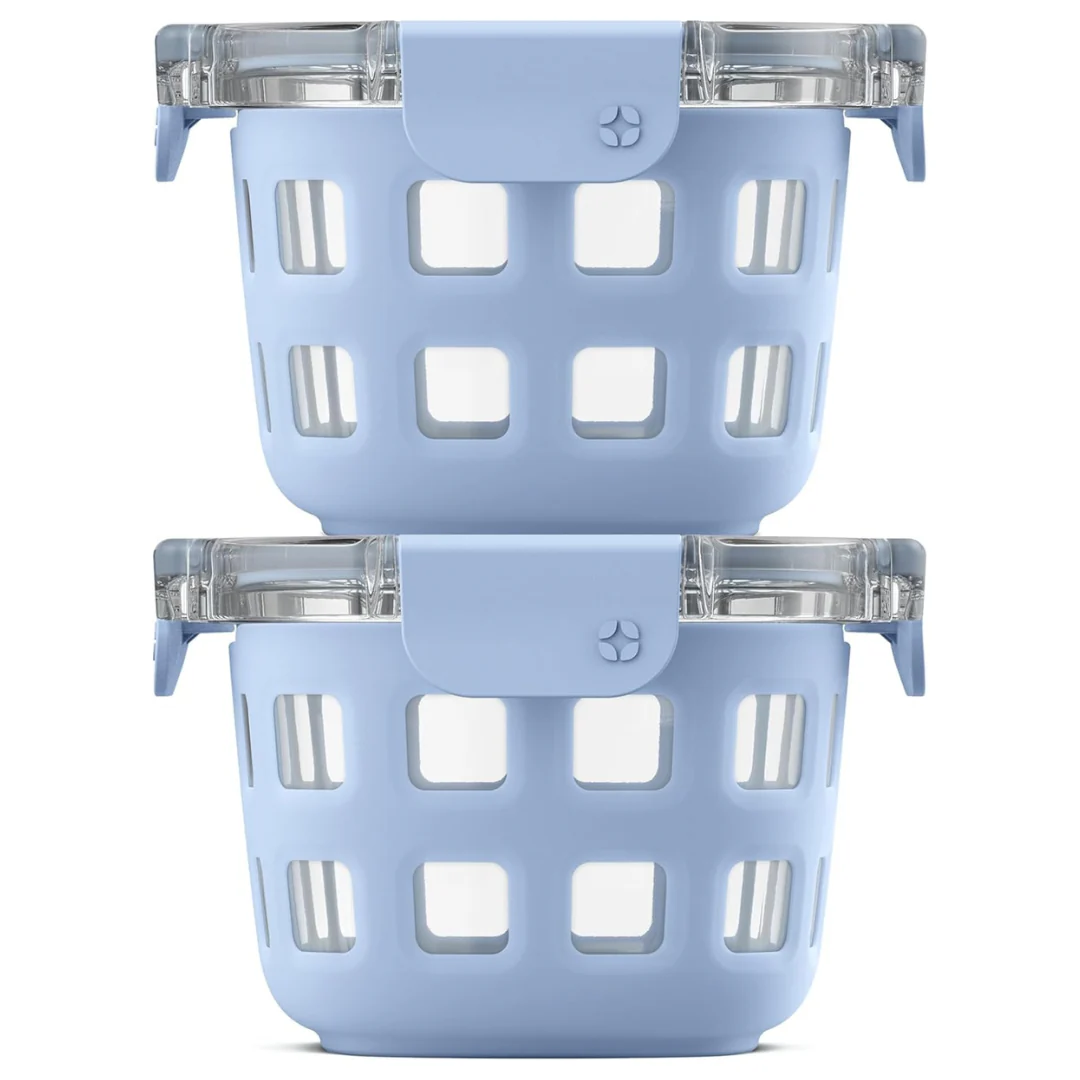 2-Pack Ello Duraglass 2-Cup Reusable Glass Containers