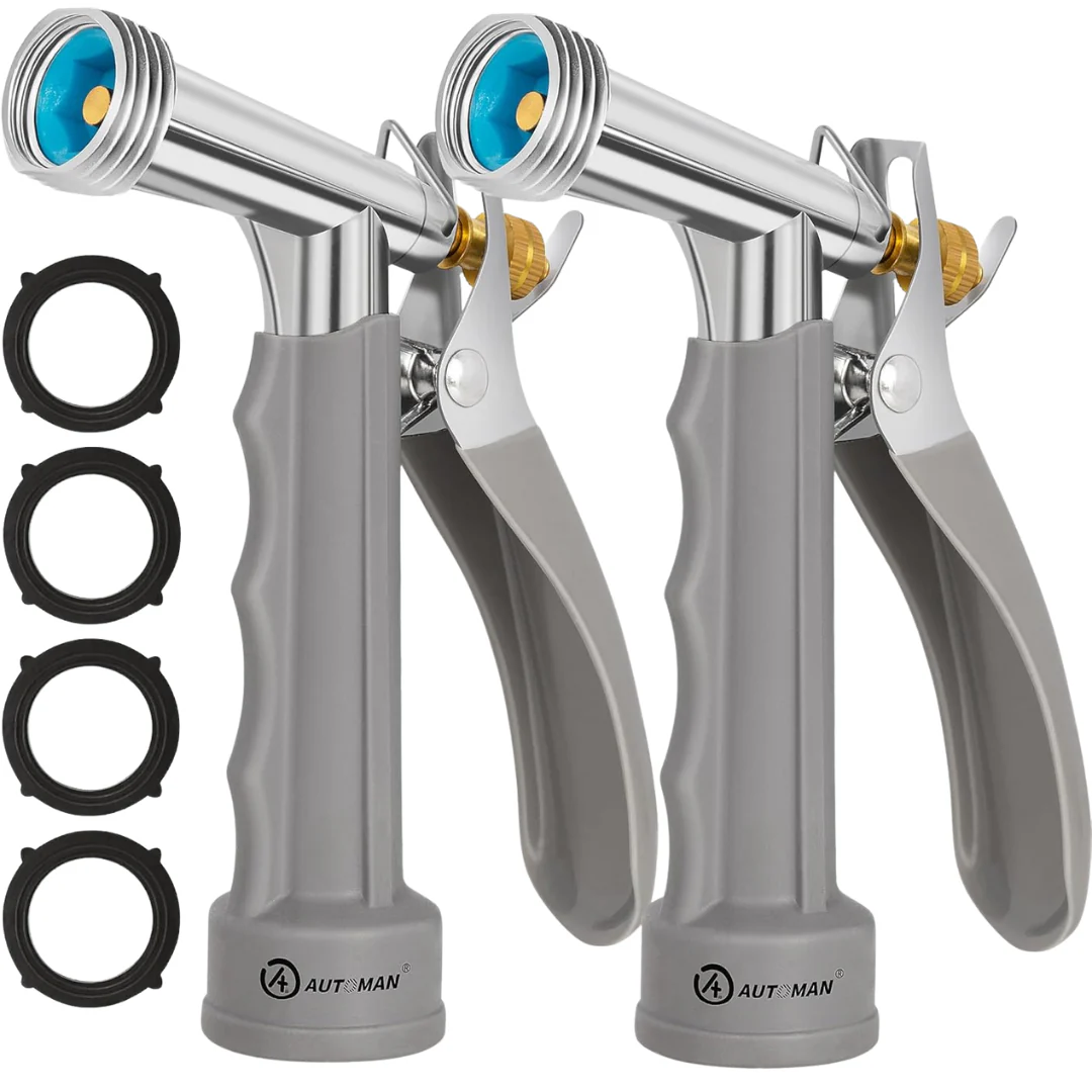 2 Pack Full Size High Pressure Pistol Grip Water Nozzle Sprayer