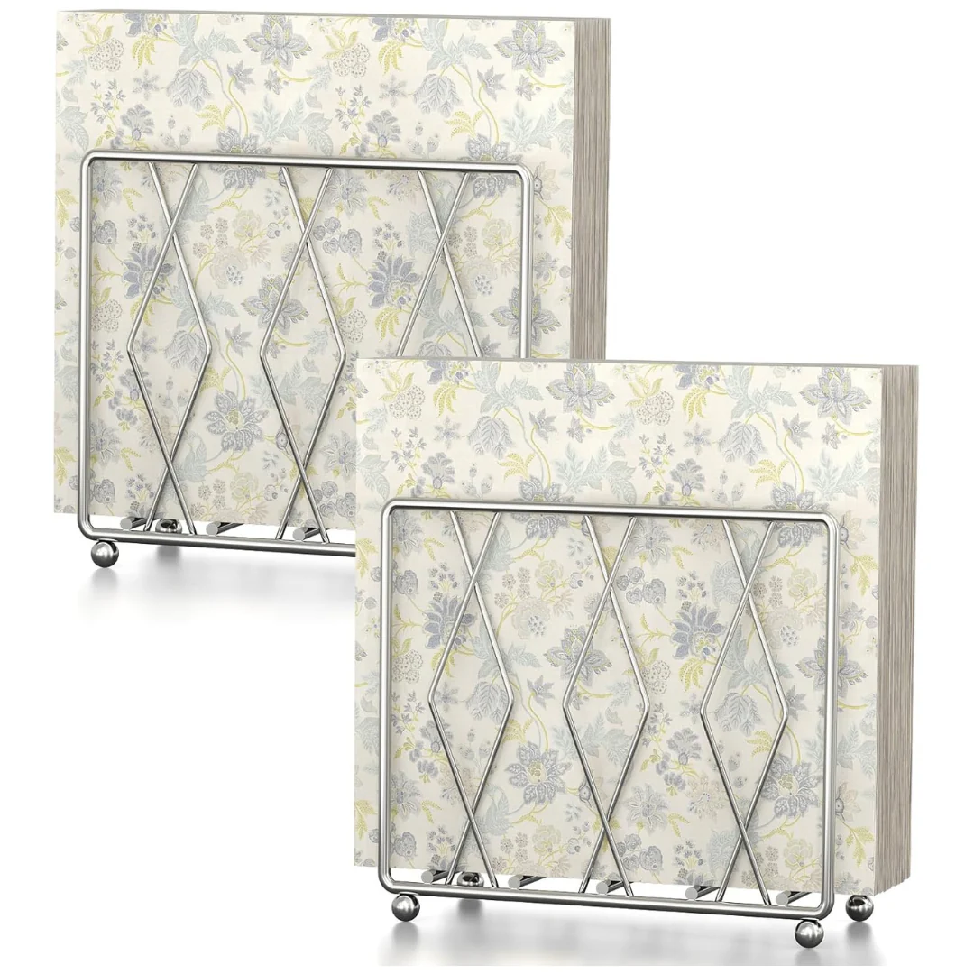 2-Pack Modern Metal Napkin Holders