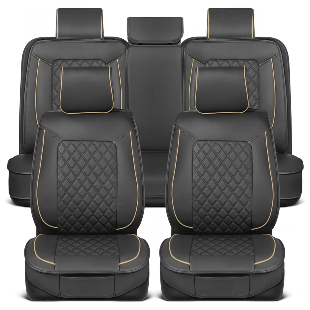 2-Pack MotorBox Prestige Faux Leather Seat Covers Full Set