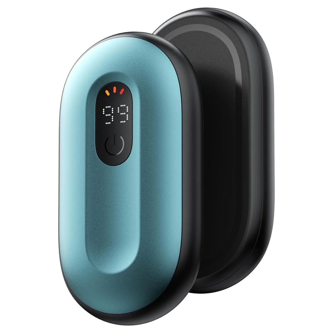 2-Pack Rechargeable Magnetic Electric Hand Warmers W/ Digital Display