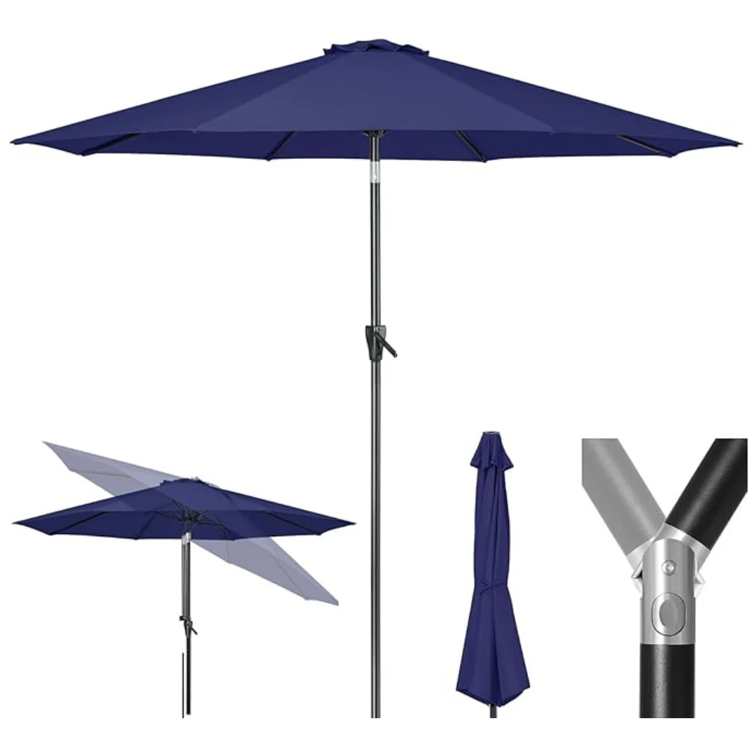 2-Pack Tempera 9ft Outdoor Patio Umbrellas With Tilt Crank (various)