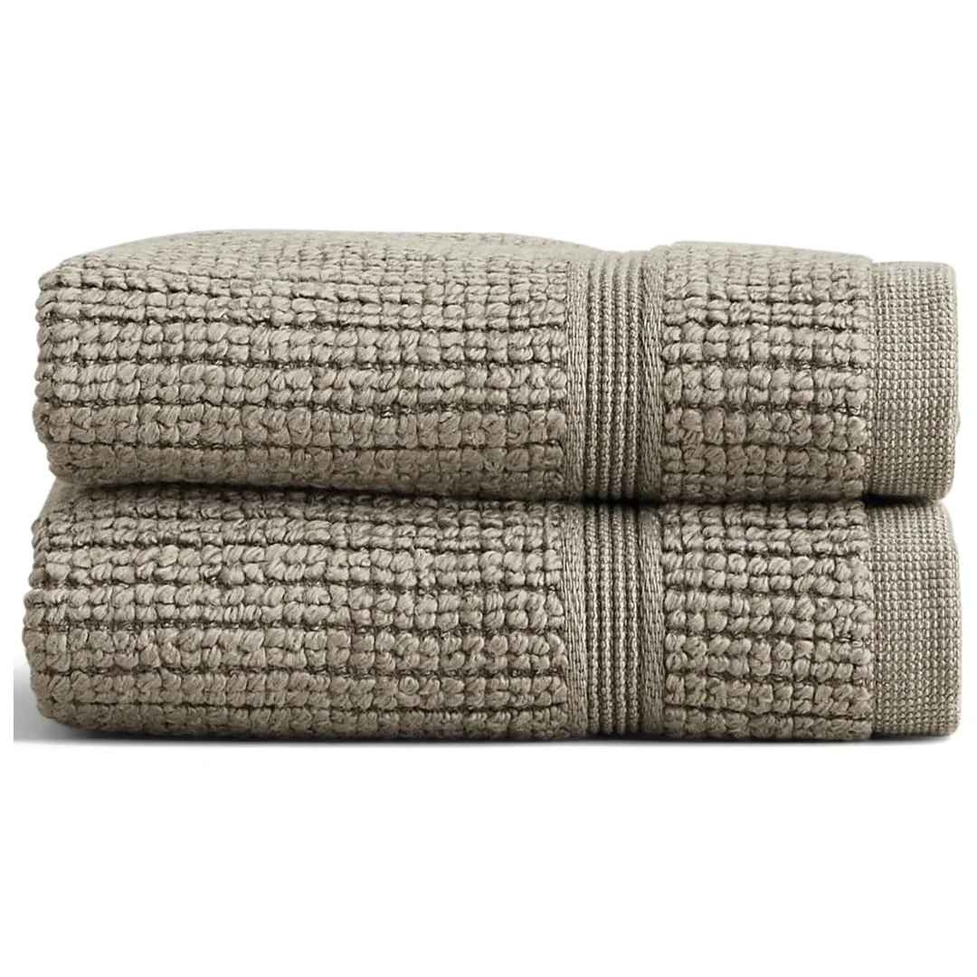2-Pack Ultra Soft & Absorbent Luxury Cotton Douro Washcloth Set