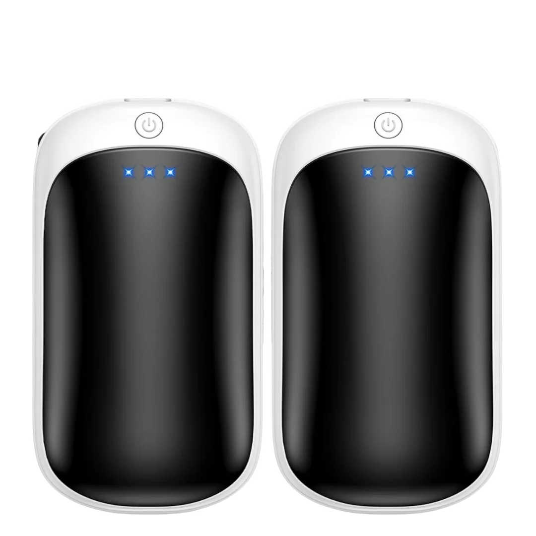 2-Pack USB 2-in-1 Electric Rechargeable Hand Warmers