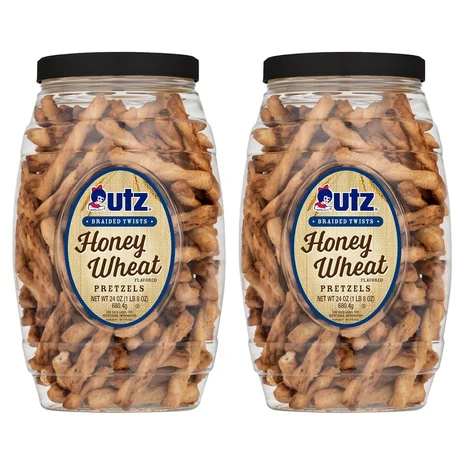 2-Pack Utz Braided Honey Wheat Pretzel Twists
