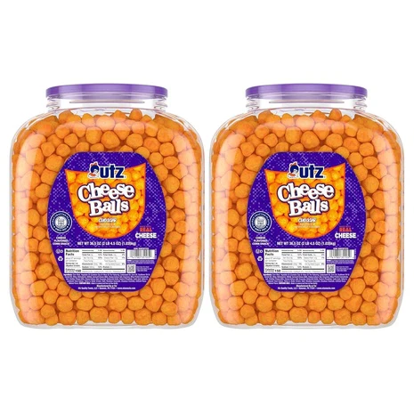2-Pack Utz Cheese Balls Barrels (OU-D)