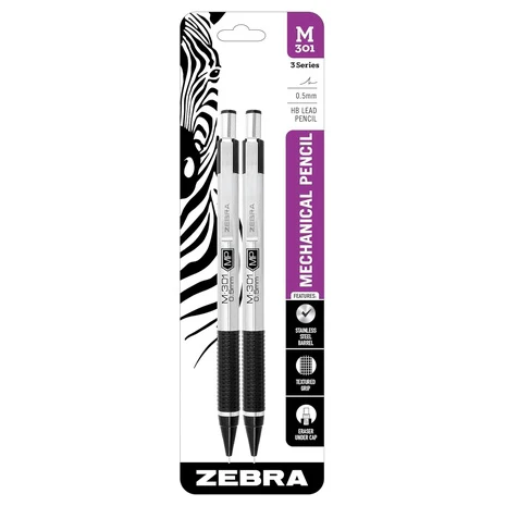 2-Pack Zebra Mechanical Pencils