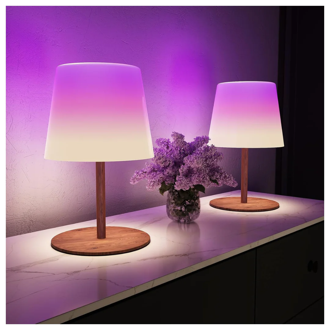 2-Piece 83 Scene Modes RGB Color Changing Shower Lamp