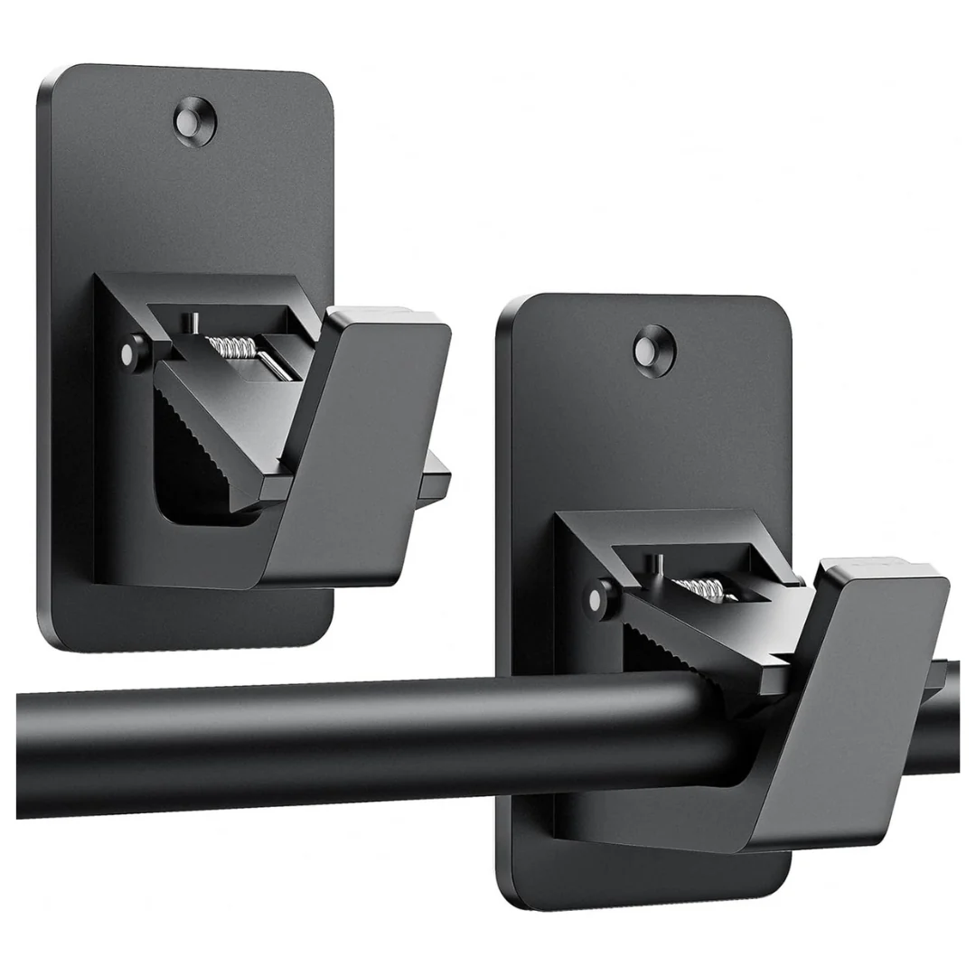 2-Piece No Drill Self Adhesive Curtain Rod Holders