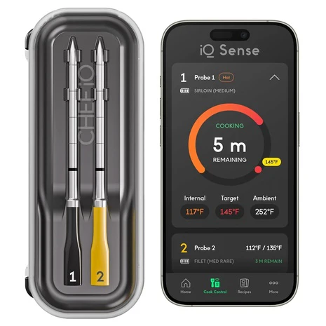 2-Probe CHEF iQ Sense Gen 3 Smart Wireless Meat Thermometer