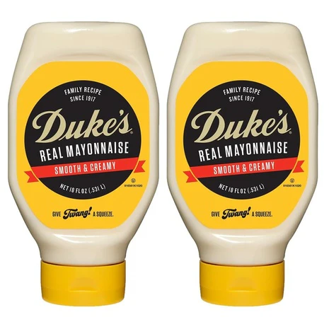 2 Squeeze Bottles Of Duke's Mayonnaise